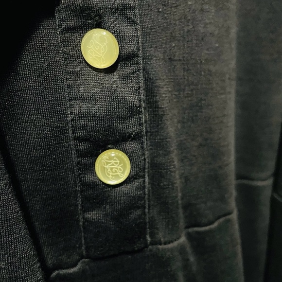 Ralph Lauren LRL Women’s XL Navy Shirt Dress Belted Button Front Midi - Picture 3 of 6